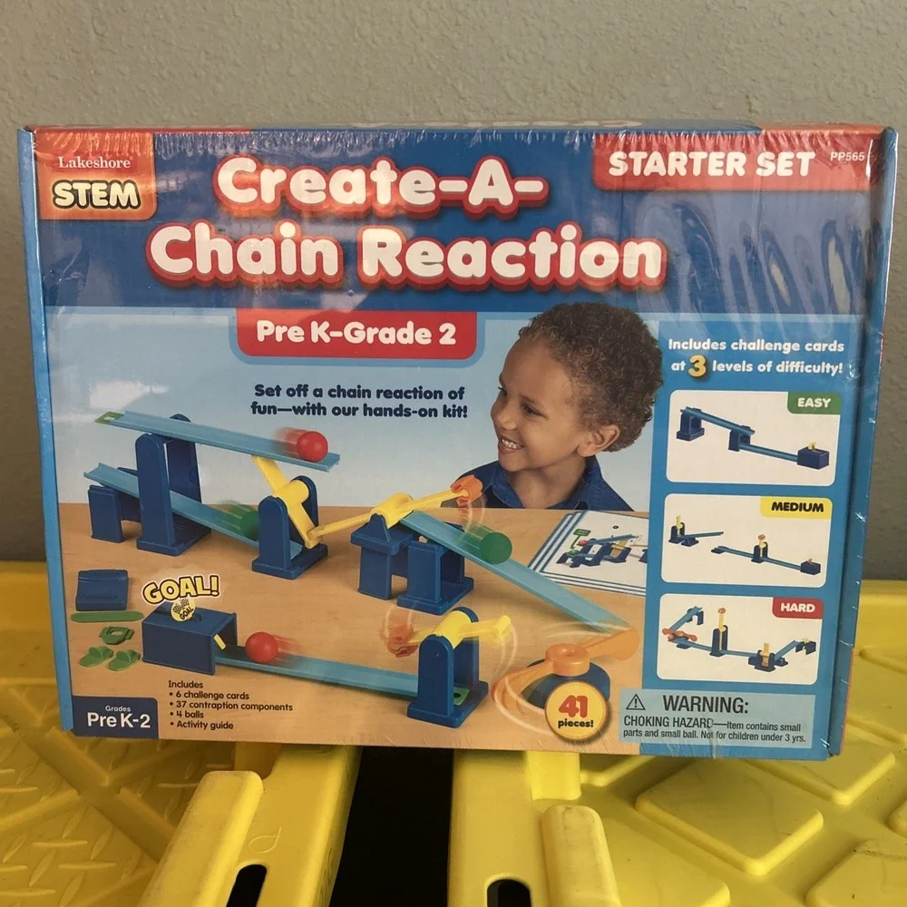 Lakeshore Stem CREATE-A-CHAIN REACTION Starter Set Pre K-Grade 2 New Sealed